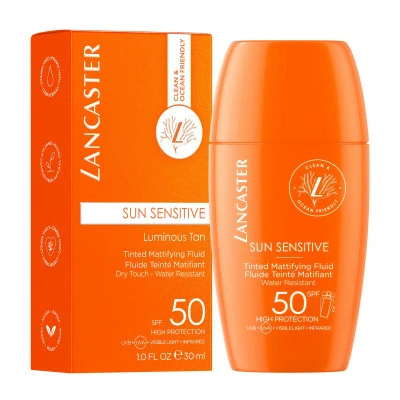 Lancaster Sun Sensitive Fluide Teinté & Matifiant SPF50 4 Lancaster Sun Sensitive Fluide Teinté & Matifiant SPF50 – Image 2